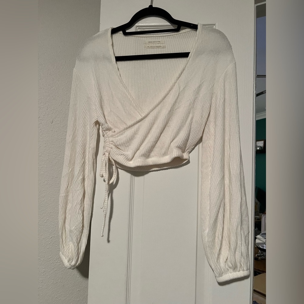 WHITE cozy Addie UO top
